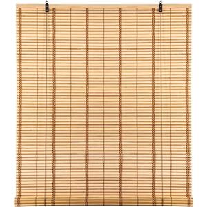 Cy.curtain bright tende a rullo per interni,tenda bamboo,Protezione Solare e della Privacy per Porte e Finestre,tapparella bamboo Opaca,80x160CM