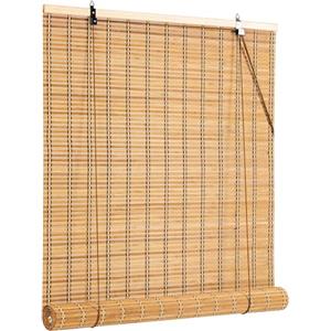 Cy.curtain bright tende a rullo per interni,tenda bamboo,Protezione Solare e della Privacy per Porte e Finestre,tapparella bamboo Opaca,60x220CM