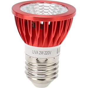 HEEPDD Rettile Heat Lamp Bulb Red Light Simulation 2W LED Basking Light per Lucertola Serpente Rana Terrario (ND-28 220v)