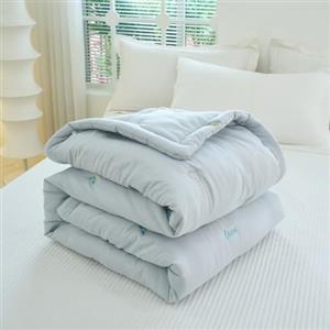 DOTBUY-SHOP Trapuntino Copriletto Estivo Primaverile, Cotone Trapunta Leggera, Modello Arcobaleno Copriletto Trapuntato per Letto Singolo, Letto Matrimoniale (Azzurro Chiaro,110x150cm)