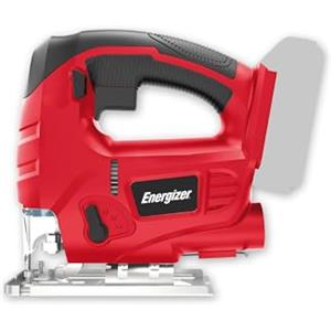 Energizer Seghetto alternativo a batteria Energizer 20V - 230 CPM, taglio legno 80mm / metallo 6mm - cambio lama senza attrezzi, attacco per aspirapolvere - accessori inclusi - batteria non inclusa