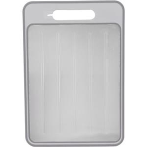 Tnfeeon Tagliere, Tagliere in Lega di Alluminio Reversibile Lavabile in Lavastoviglie per Cucina con Impugnatura Facile da Impugnare per Verdure Carne da Cucina (Grigio)