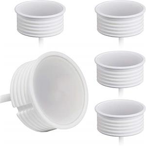 YanFeiYit Modulo LED 5 W, ultrasottile, dimmerabile, ø 50 x 22 mm, ceramica, 230V 5W, 420lm, fascio di luce 120°, per faretto da incasso, sostituisce lampadina GU10 MR16, Ceramica, 5er-Bianco neutro