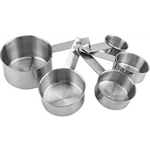 Tiiyee Misurino Tazza, Misurini Cucina Cucchiaio Dosatore per Cottura Al Forno Cucchiaini in Acciaio Inox Inossidabile Set di Cucchiai Universali e Impilabili Misurare Dolci Ingredienti 5 Pezzi