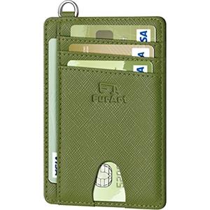 FurArt Porta Carte di Credito, Protezione RFID Portafoglio porta tessere Sottile, Slim Porta Carte Credito Da Uomo e Donna