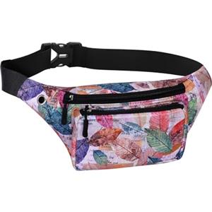 HAWEE Elegante Marsupio Sportivo Cintura Corsa Leggero Unisex Marsupio Corsa Multicolor Esecuzione Pouch con Cintura Regolabile e Jack per Cuffie per Uomo Donna Corsa Jogging Ciclismo Escursionismo