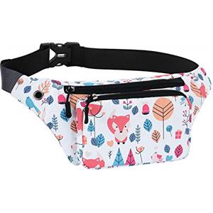 HAWEE Elegante Marsupio Sportivo Cintura Corsa Leggero Unisex Marsupio Corsa Multicolor Esecuzione Pouch con Cintura Regolabile e Jack per Cuffie per Uomo Donna Corsa Jogging Ciclismo Escursionismo