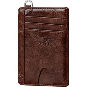 FurArt Porta Carte di Credito, Protezione RFID Portafoglio porta tessere Sottile, Slim Porta Carte Credito Da Uomo e Donna