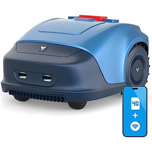 HOOKII Neomow S Robot Tagliaerba Area di Taglio Prati fino a 1000 m²,4G/WiFi/Bluetooth, batteria grande da 4400 mAh,Falciatura Parallela, ricarica automatica (versione 4G) Not Senza Filo Rasaerba