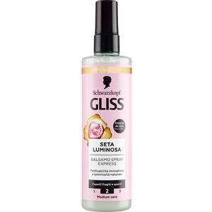 Schwarzkopf Gliss Balsamo Spray Express Seta Luminosa 200 ml - Riparazione, Morbidezza e Lucentezza Naturale