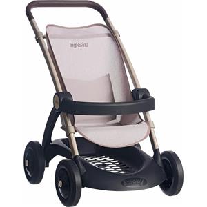 Smoby Inglesina Passeggino Baby Iridio - Telaio in Metallo, Seduta in Tessuto, per Bambole fino a 42 cm, Età 18 mesi