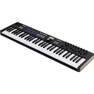 Arturia - KeyLab Essential 61 mk3 - Controller MIDI a tastiera per la produzione musicale - 61 tasti, 9 encoder, 9 fader, 1 Modulation Wheel, 1 rotellina del Pitch Bend, 8 pad - Bianco