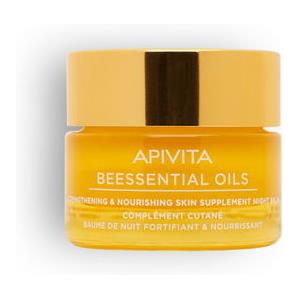 Apivita Balsamo Notte Rinforzante e Nutriente 15 ml - Con Cera d'Api e Oli Essenziali di Agrumi