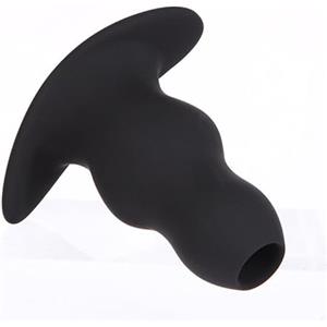 BONDAGERIE® Clistere Plug anale Dilatatore morbido, lavaggio intimo, silicone medico, Taglia Taglia: L