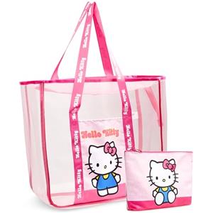 Get Trend Disney Minnie Mouse Borsa Donna Borsone da Viaggio Ragazza Tote Bag con Piccola Custodia Palestra Borsa Mare con Zip (Rosa Minnie Mouse)