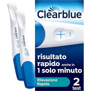 Clearblue Test di Gravidanza Clearblue Rilevazione Rapida, Risultato Rapido, anche in 1 minuto*, 2 Test