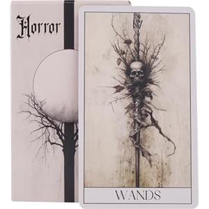 GENERIC Tarocchi Horror | 4,06x2,36 Pollici Carte Dei Tarocchi in Italiano | Mazzo Oracle Psicologico Portatile Horror | Strumenti Di Divinazione Definitivi Per La Guida