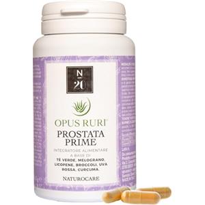 OPUS RURI Prostata Prime Integratore Naturale Vie Urinarie (90 Capsule) | Capsule da 450 mg con Licopene, Curcuma, Reishi, Resveratrolo e Uva Ursina - Per il Benessere della Prostata - Made in Italy