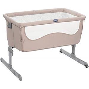 Chicco Next2Me Culla Neonato Fianco Letto per Cosleeping - Lettino Neonati con Materasso, Spondina Abbattibile, 6 Altezze, 2 Ruote e Borsa da Viaggio - 0-6 Mesi, 9 Kg, Beige