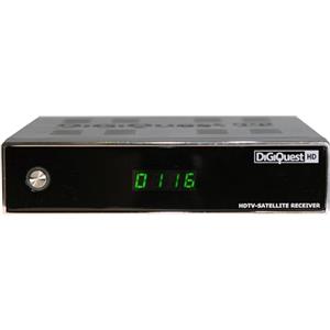 Digiquest 8312HD - Decoder Satellitare DVB-S2 con funzione di videoregistratore, Nero, HEVC MAIN 10