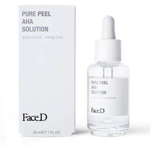 FaceD Pure Peel - Soluzione Esfoliante Viso 30 ml con Acidi AHA al 9% per Rinnovamento Cutaneo