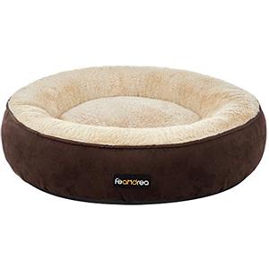 Feandrea Cuccia per Cani, a Forma di Ciambella, 60 cm, Marrone PGW060K01