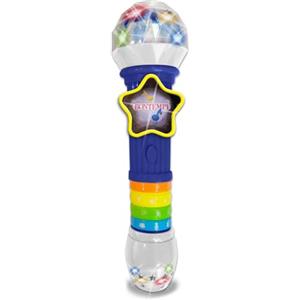 Bontempi | GlowWave Mic - Microfono Wireless con Effetti Luminosi e Sonori per Performance Magiche, 265x70x70 mm