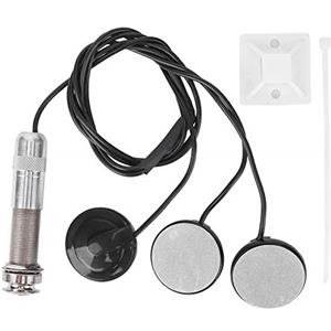 Walfront Pickup Piezo Transducer Autoadesivo Mono Piezo Pickup con 3 Sensori per Chitarra Acustica Ukulele Strumenti a Corda Universale