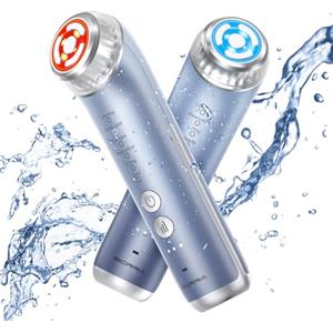 IBORRIA Radiofrequenza Viso e Corpo 2MHz, Massaggiatore Antirughe Viso Lifting con EMS 90kHz, Massaggiatore Viso Elettrico con Funzione Luce, Dispositivo Anti-Età per una Pelle Più Giovane (Blu)