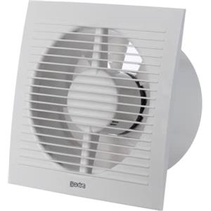 EUROPLAST Ø 150mm Aspiratore Bagno con Timer - Ventola Aspirazione Bianca - Estrattore Aria - Ventilatore da Parete per Cucina, Garage, WC