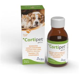 Aurora Biofarma Cortipet Gocce 50ml - Mangime Complementare per Cani e Gatti per il Sistema Immunitario