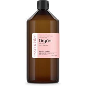 Essenciales - Olio Vegetale di Argan BIO, 100% Puro e Certificato Ecologico, 1 Litro | Olio Vegetale Argania Spinosa, 1ª Spremitura a Freddo