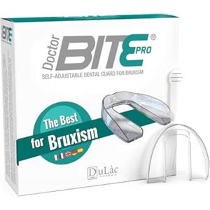 DULÀC FARMACEUTICI 1982 Dulàc - Bite Bruxismo Notturno Automodellante, Doctor Bite Pro, Dispositivo Medico CE, Made in Italy, Per Non Digrignare I Denti Durante La Notte, Per Uomo, Donna e Bambini dai 12 Anni