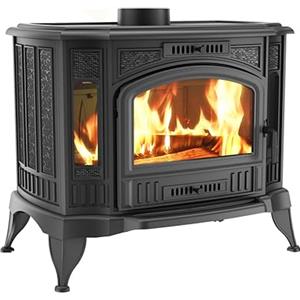 KRATKI Stufa a legna in ghisa KOZA K9 10 kW Ø150 mm - gamma 8,5-12,5 kW - ECO-DESIGN stufa economica classe energetica A - ideale per ambienti rustici o tradizionali