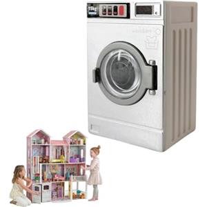 Dyiouxin Modello di Lavatrice per Casa delle Bambole,Mini Lavatrice Realistica in Miniatura in Scala 1/12,con Porta Trasparente,Mini Casa delle Bambole Lavatrice,Piccolo Giocattolo per Lavatrice