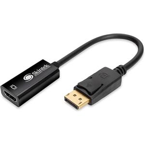 Skintek Dynamic Thinking Skintek SK-04-DPH adattatore Display Port (DP) a HDMI, 4K 1080p 60 Hz, maschio-femmina per connettere PC/Notebook/MAC con uscita Display Port a Monitor,Projettore con ingresso HDMI. Cavo 18 cm.