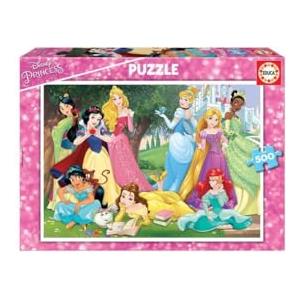 Educa - Puzzle da 500 pezzi per adulti e bambini | Disney Princess. Pezzi perfettamente finiti e sicuri per i bambini. Misura montata: 48 x 34 cm. Include colla fix Puzzle. Da 11 anni (17723)