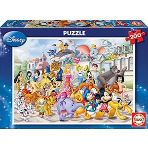 Educa - Puzzle per bambini da 200 pezzi | Disney Parade. Raccomandato 6 7 8 9 anni (13289)