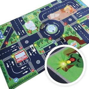 Buki - Tappeto di gioco per macchinine, 5702