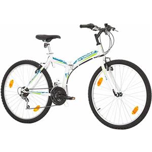 Multibrand Distribution Multibrand Probike pieghevole 26 pollici, bicicletta pieghevole 18 marce, bicicletta da uomo e da donna, adatta a partire da 160 - 180 cm (verde/grigio1)