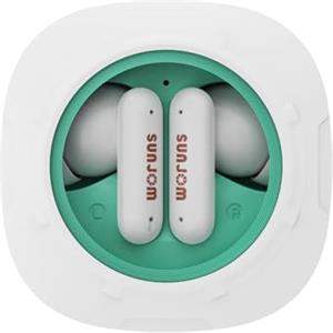 SUNJOM Auricolari Bluetooth senza fili, 2024 Auricolari Bluetooth 5.3 HiFi Stereo, 4 ENC Riduzione del Rumore Mic, Auricolari Senza Fili 20 Ore (Verde)