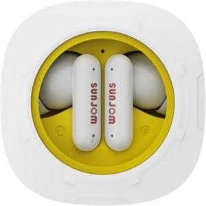 SUNJOM Auricolari Bluetooth senza fili, 2024 Auricolari Bluetooth 5.3 HiFi Stereo, 4 ENC Riduzione del Rumore Mic, Auricolari Senza Fili 20 Ore (Giallo)