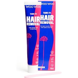 WooWoo Tame It! Crema Depilatoria Intima Naturale - Rimozione Indolore dei Peli, Vegana, per Pelli Sensibili - Depilazione per Zone Genitali, Bikini, Gambe e Glutei - 100ml