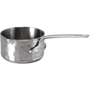 Agnelli Casseruola alta con beccuccio 1907 in Aluinox 3ply martellato cm 12