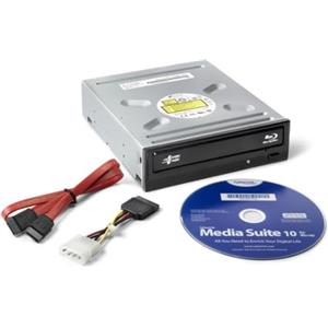 HLDS Hitachi-LG BH16 Internal Blu-Ray Drive, BD BD-R BDXL DVD-RW CD-RW ROM Player/Writer for Desktop PC, Windows 10 Compatible, 16x Write Speed, Software Included - Black (Bulk Version)