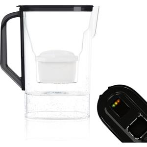 Wessper Caraffa per porta del frigorifero da 2,7 l, compatibile con Brita Maxtra, caraffa per acqua con indicatore di usura del filtro. Il set include una caraffa filtro dell'acqua e un filtro