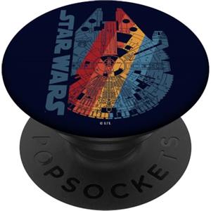 Star Wars PopSockets Star Wars Millennium Falcon Rainbow Lines Supporto e Impugnatura per Smartphone e Tablet