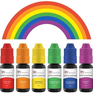 Wenburg 6 coloranti alimentari Made in EU