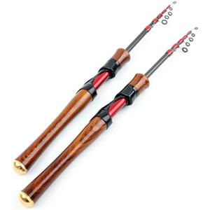 Lerutwis 1.68M 1.8M Carbon MINI Ultra Light L Power Canna da pesca telescopica Spinning Pocket Rod Test 4-12g Flusso Piccolo pesce Pole Pescaria(Dimensione:165cm)