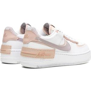 NIKE Air Force 1 Shadow, Sneaker Donna, Bianco Ametista Rosa Cenere Oxford, 44 EU